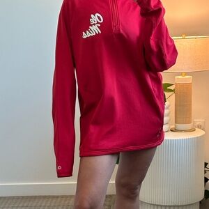 Ole Miss Men’s M Red Champion Fleece Quarter-Zip Pullover